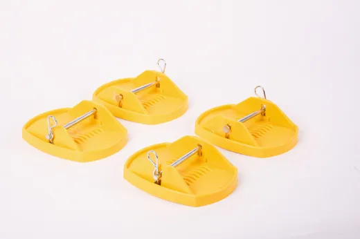 Stützplatten-Set 4 Stück, gelb