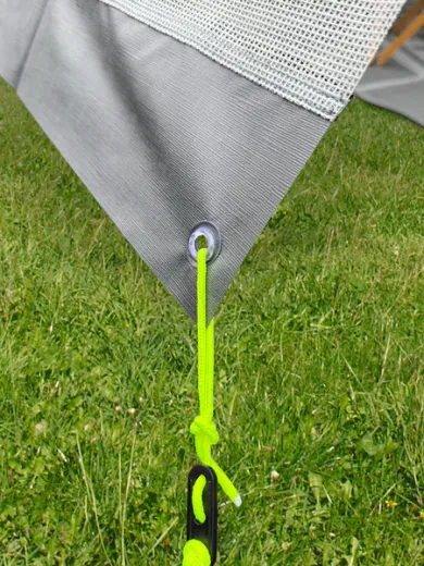 Sunblocker SAONA SIDE, Gittergewebe (Mesh+PVC), grau