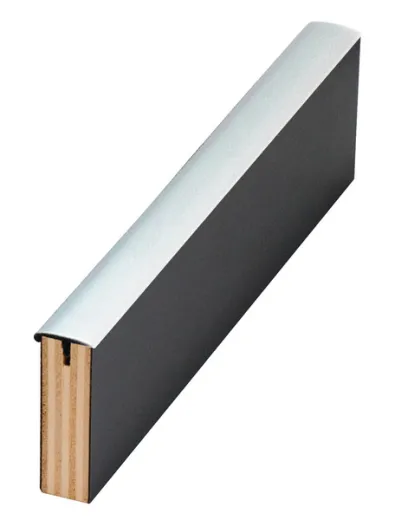 T-Umleimer mit Nase, Farbe: silber 5m
