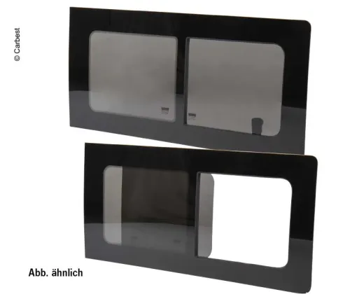 T5 Schiebefenster, T6 Seitenfenster links, Echtglas, 1135x585, Carbest Fenster