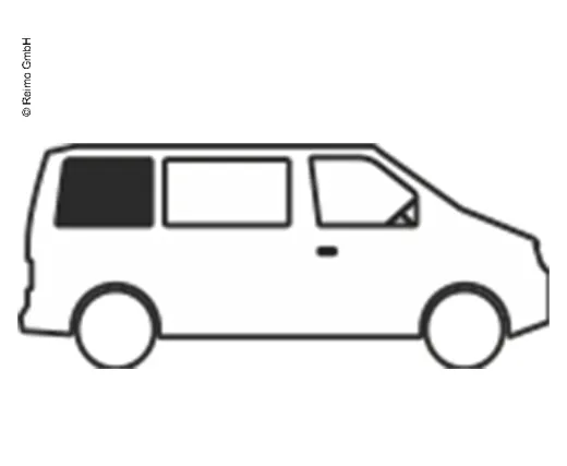 T5 Seitenfenster, T6 Fenster, starr, hinten rechts, ab Bj.04, Carbest