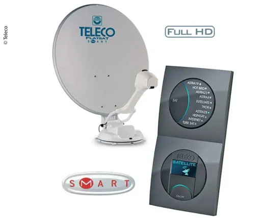 Teleco Flat-Sat Easy Smart 85 automatische Sat-Anlage mit Skew für Camping