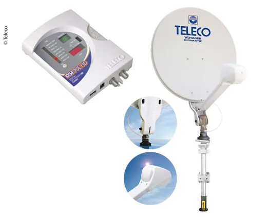 Teleco Voyager Digimatic 85 Sat-Anlage manuell mit Sat-Finder DSF90E/HD und Mast