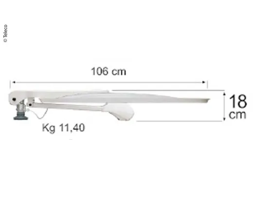 Teleco Voyager Digimatic 85 Sat-Anlage manuell mit Sat-Finder DSF90E/HD und Mast