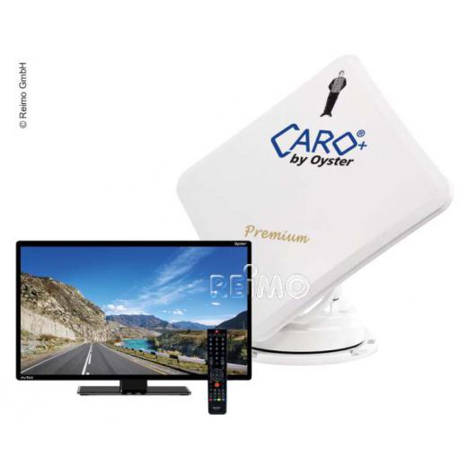 Ten Haaft Caro+ Premium Sat-Antenne flach mit Oyster TV 24