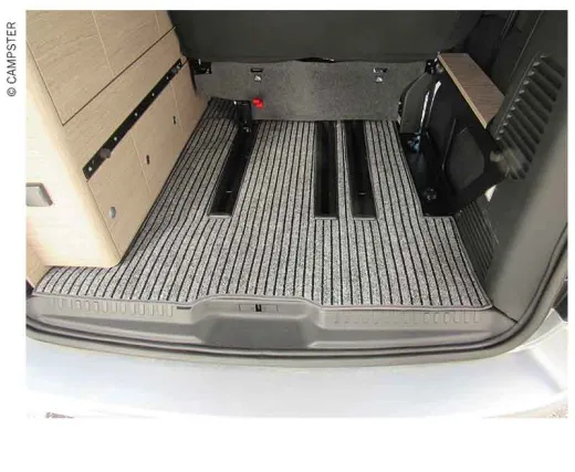 Teppich für Kofferraum mit Schienen - Citroen Campster, Citroen Spacetourer, Peugeot Traveller und baugleiche Fahrzeuge
