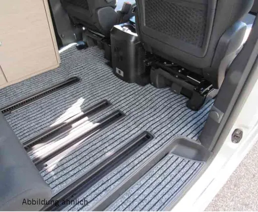 Teppich Wohnraum mit Schienen, Citroen Campster, anthrazit