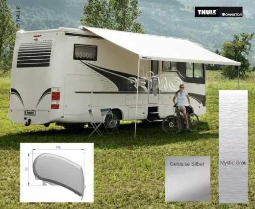 Thule Dachmarkise 9200 Länge: 5,0m Gehäuse silber
