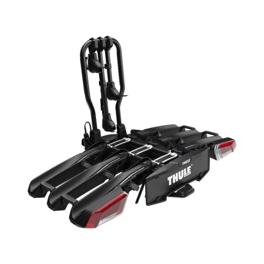 Thule EasyFold 3 - Flexibler Fahrradträger für die Anhängerkupplung für 3 Fahrräder