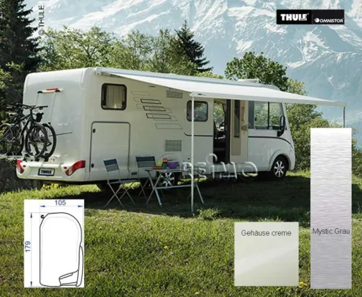 Thule Wandmarkise 8000 Länge: 4,5m Gehäuse cremeweiß,