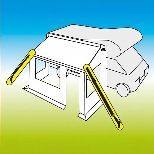 Windsicherungen Befestigungskit - Tie Down S - Gelb