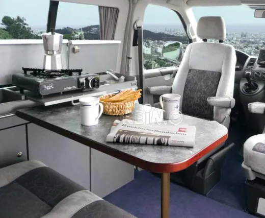 Tischanlage für VW T6/5/4 Weekender und CityVan. Dekor Schiefer