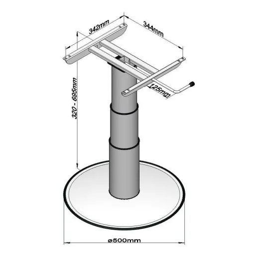 Tischgestell 7110 G08 Ilse-Tischgestell 7110 G08