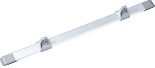 Tischgleitschiene 950mm, Alu silber, kpl. mit Wandhalter Bettposition