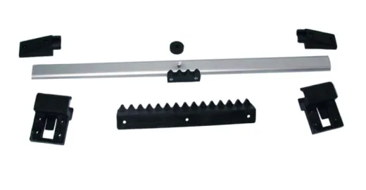 Tischgleitschiene Stilo silber, 950mm