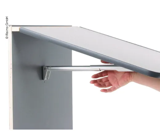 Tischplatte abklappbar, Länge: 150mm, Aluminium silber eloxiert