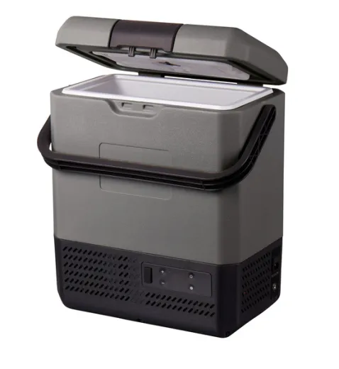 Tragbare Kompressor-Kühlbox klassischem Tragegriff und 1 Akkufach