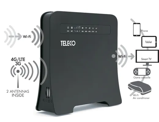 Tragbarer 12-Volt Router mit WLAN Repeater - WLT24EX2