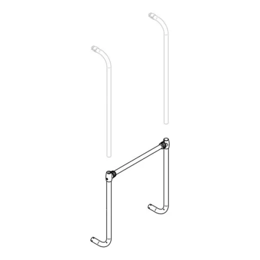 Tragrahmen-Querstrebe Thule Sport G2 / Essential für Abstandshalterbefestigung und unterer Tragarm, - Satz links und rechts