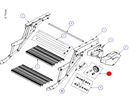 Trittstufen Repair Kit Pinion Skirt