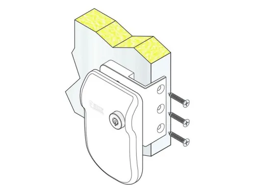 Türsicherung Außen Safe Door 3 Stk. weiß