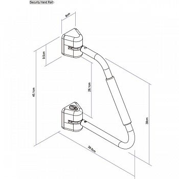 Türsicherung und Einstiegshilfe Security Handrail