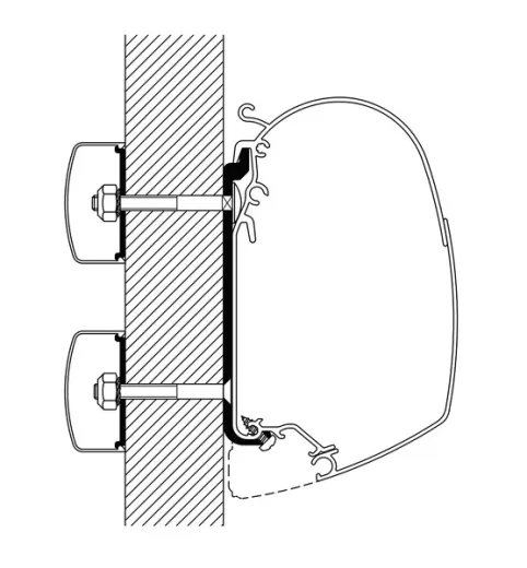 Universal Omnistor Flachadapter-Set für Markisen der Serie 5