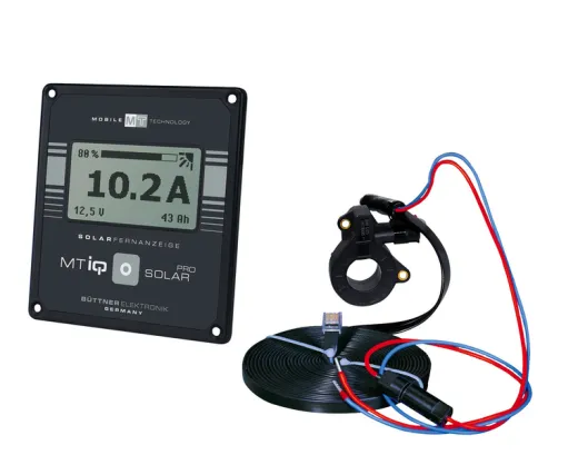 Universal-Solar-Fernanzeige, MT iQ Solar Pro, schwarz, 95x90x22 mm