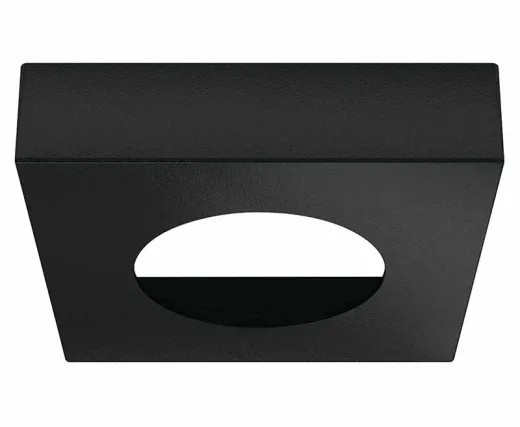 Unterbaugehäuse quadratisch für 83580, schwarz matt, 65x65x15,6mm