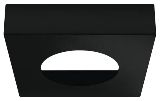 Unterbaugehäuse quadratisch für 83580, schwarz matt, 65x65x15,6mm