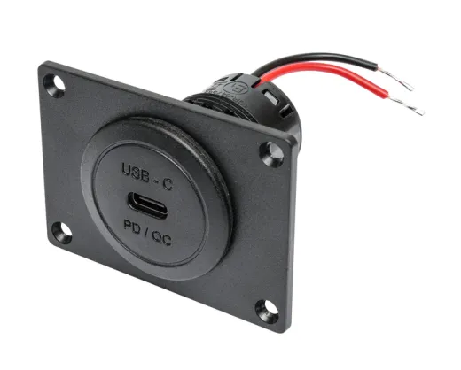 USB-C Power-Steckdose 60W Einbau, inkl.Montageplatte