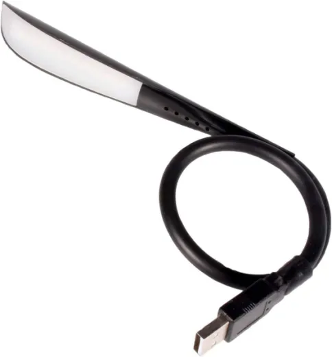 USB-Flexleuchte schwarz, zum Anschluss an eine USB-Steckdose