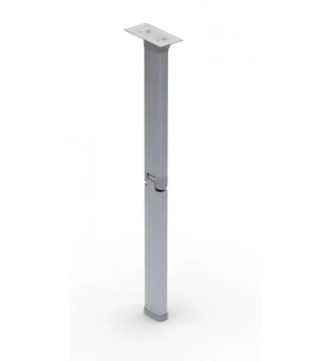 Van faltbares Tischbein, Höhe 600 mm, Aluminium-eloxiert