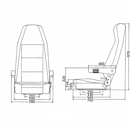 Sportscraft Fahrzeugsitz S5.1, mit ABE
