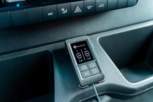 VB-SemiAir - 2-Kreis-Zusatzluftfeder Komfort-Set mit Digitaler Bedieneinheit