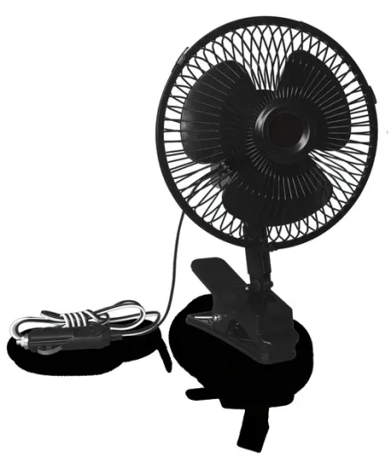 Ventilator 12 Volt, oszillierend mit Klammerhalterung