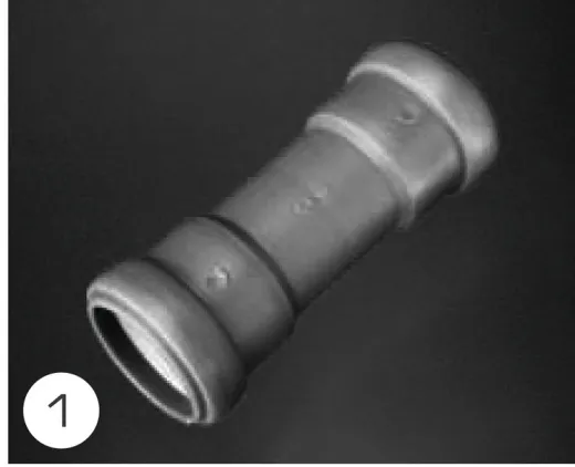 Verbindungsmuffe für 28 mm Rohre