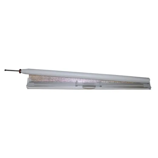 Verdunkelungsrollo - alu/weiß, 500 x 600 mm