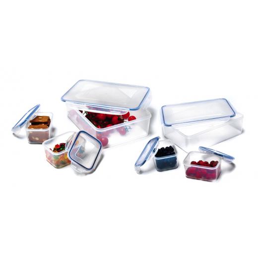 Vorratsdosen und Frischhaltedosen Set transparent mit Deckel, 6-teilig
