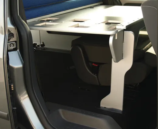 VW Caddy Maxi nachrüstbares Bettsystem 200 x 133 cm mit Polstern + Bezügen