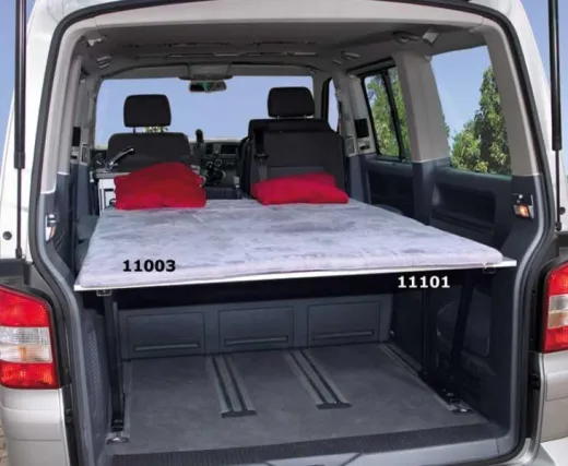 VW T6/5 Komfortpolster grau für Heckauflage Lazy Bed Multivan