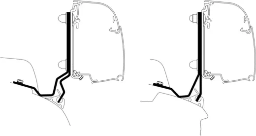 Wand-Montage-Adapter für Kastenwagen und Busse - Swift Monza V710 UK-Version