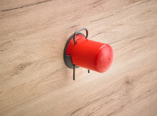 Wandhalterung für Schutzkappe von Gasflaschen