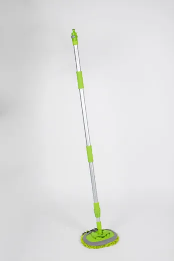 Waschbürste mit rundem Mikrofaser-Kopf