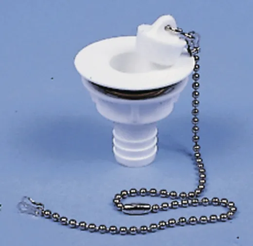 Wasserablaufgarnitur gerade - Schlauch 3/4", Ablauföffnung 19 mm