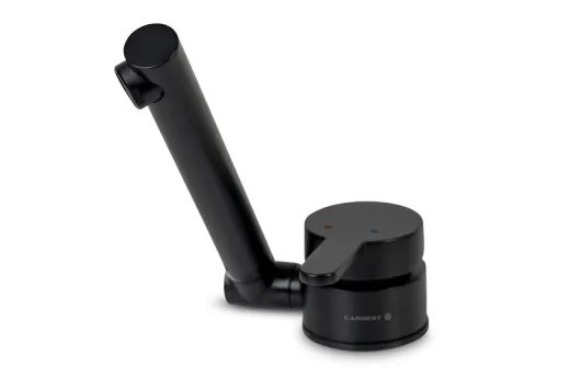 Wasserarmatur schwarz,klappbar,drehbar,warm/kalt,1/2'Flexschlauch