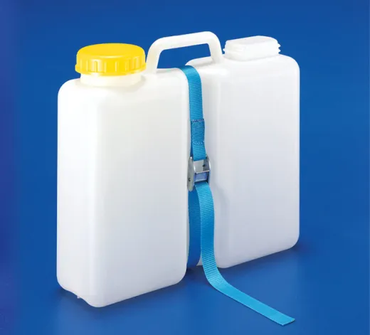 Wasserkanister, Weithals, mit Verschlussdepot, 13L - inkl. Zurrgurt