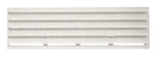 Winterabdeckung für Thetford-Lüftungsgitter f. Kühlschrank 13x43,5 cm weiß