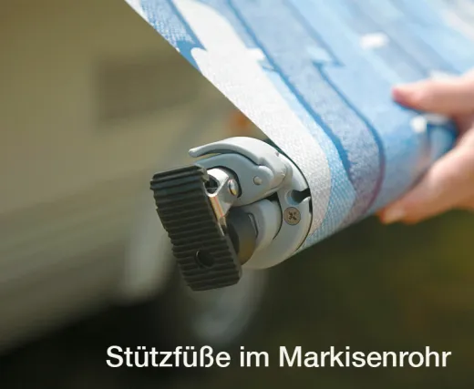 Wohnwagenmarkise für die Montage in der Kederschiene ohne Bohren