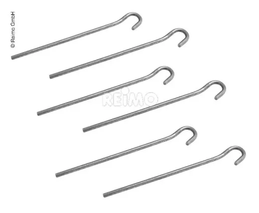 Zeltteppich, Vorzeltteppich Eisenheringe für Clips